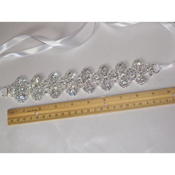 rhinestone bridal wedding headband headpiece  prom  Quenceanera party headband - Picture 3 of 6